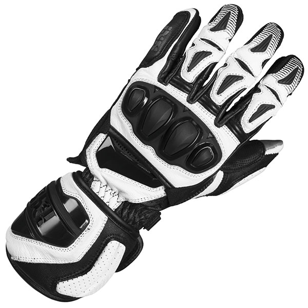 Image of iXS RS-300 2.0 Leather Gloves - Black / White