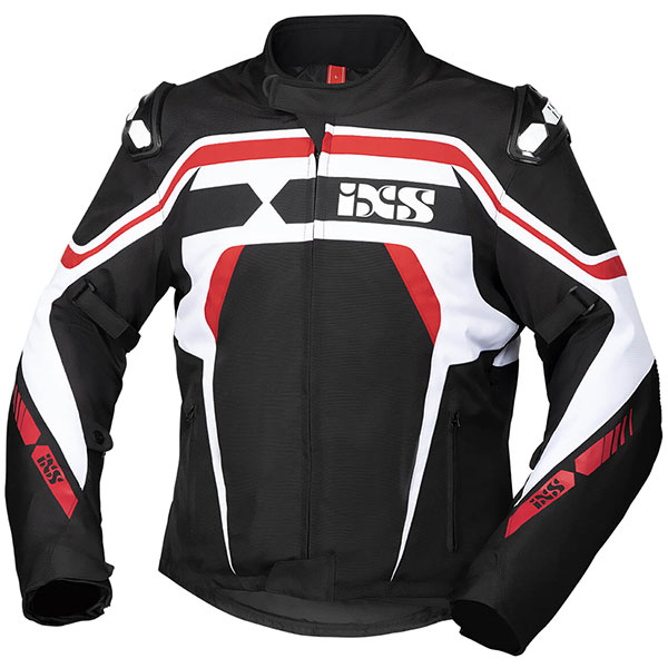 Image of iXS Sports RS-700-ST Textile Jacket - Black / White / Red