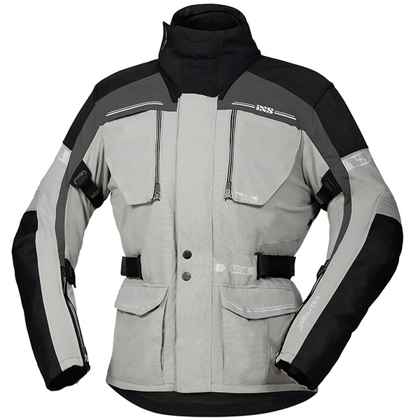 Image of iXS Traveller-ST Textile Jacket - Light Grey / Grey / Black