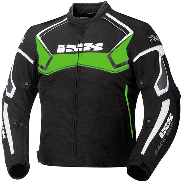 Image of iXS Activo Textile Jacket - Black / Green / White