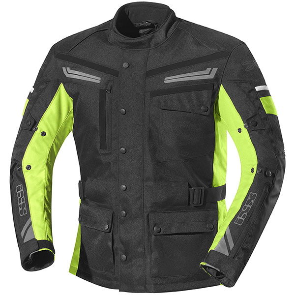 Image of iXS Evans Textile Jacket - Black / Fluo Yellow