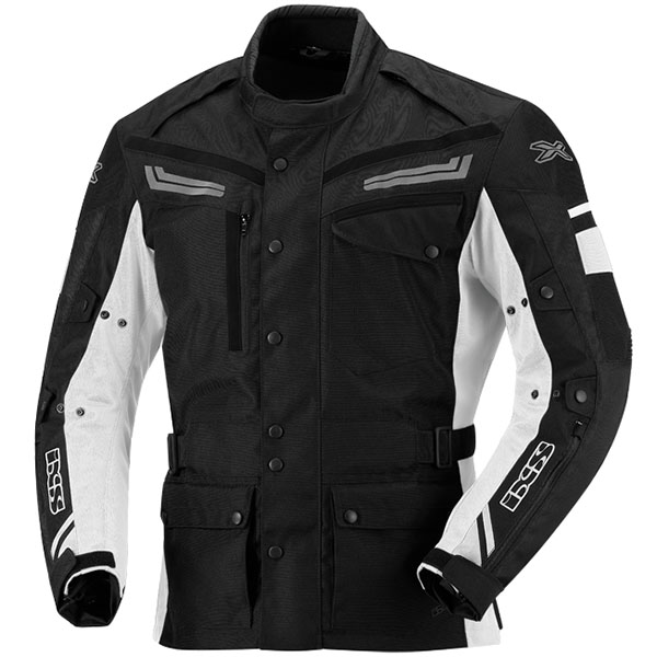 Image of iXS Evans Textile Jacket - Black / White