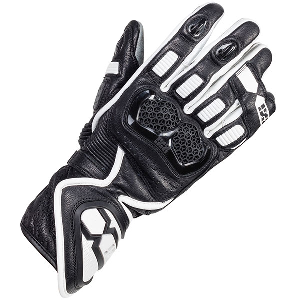 Image of iXS RS-200 2.0 Leather Gloves - Black / White