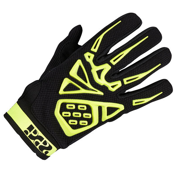 Image of iXS Pandora Air Textile Gloves - Black / Yellow
