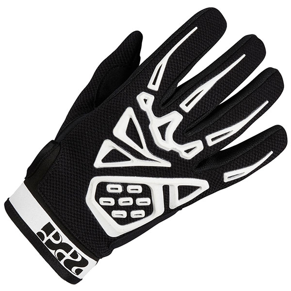 Image of iXS Pandora Air Textile Gloves - Black / White
