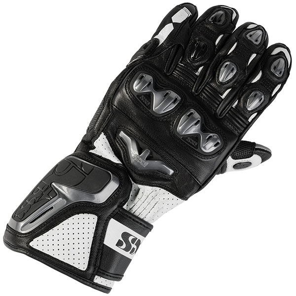 Image of iXS RS-400 Sport Gloves - Black / White