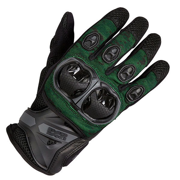 Image of iXS Montevideo Air Gloves - Black / Green