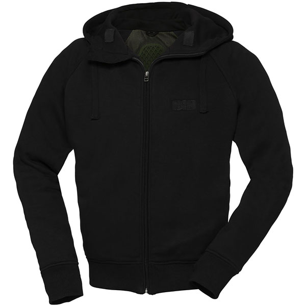 Image of iXS Clarkson AR Hoodie Textile Jacket - Black