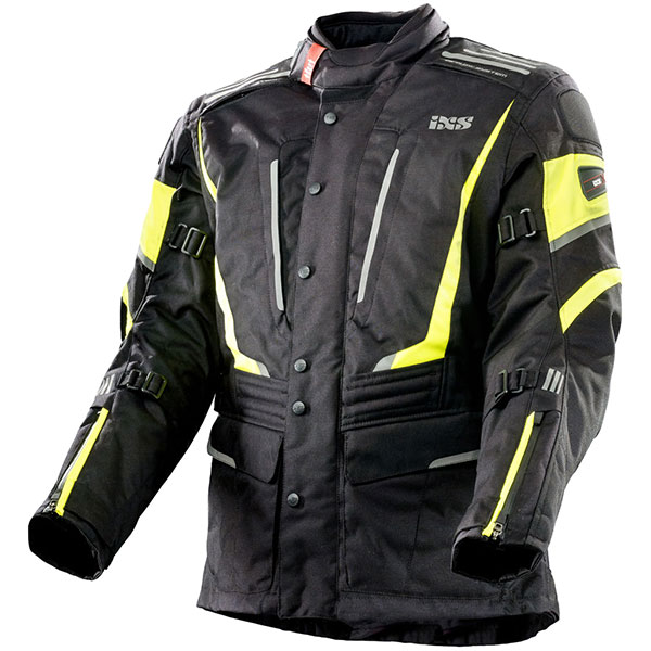 Image of iXS Powells ST Textile Jacket - Black / Yellow