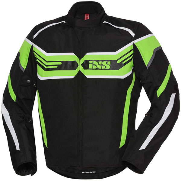 Image of iXS RS-400 ST Textile Jacket - Black / Green / White