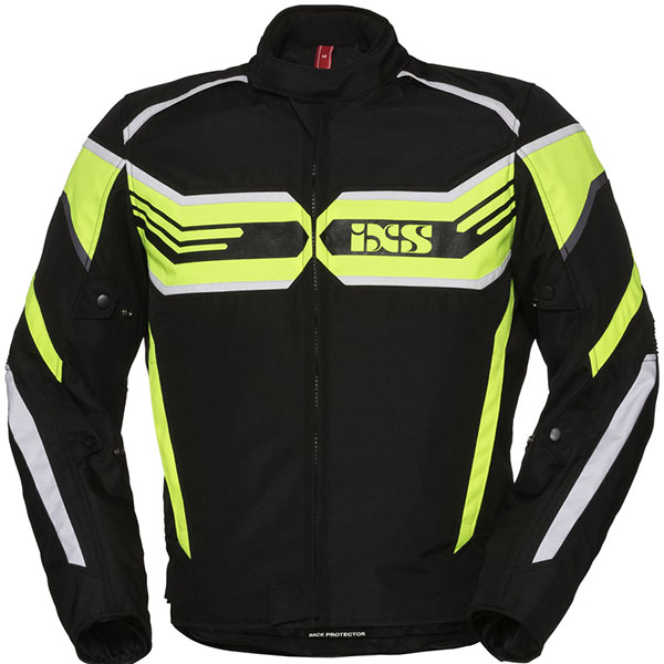 Image of iXS RS-400 ST Textile Jacket - Black / Fluo Yellow / White
