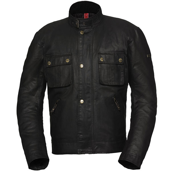 Image of iXS Classic Vintage Short Wax Textile Jacket - Black