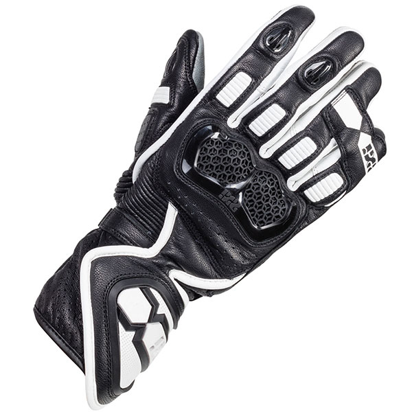 Image of iXS Ladies RS-200 2.0 Leather Gloves - Black / White