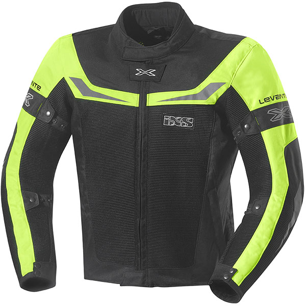 Image of iXS Levante Textile Jacket - Black / Fluo Yellow