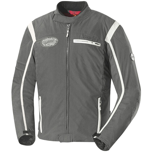 Image of iXS Ridley Textile Jacket - Dark Grey / Ivory