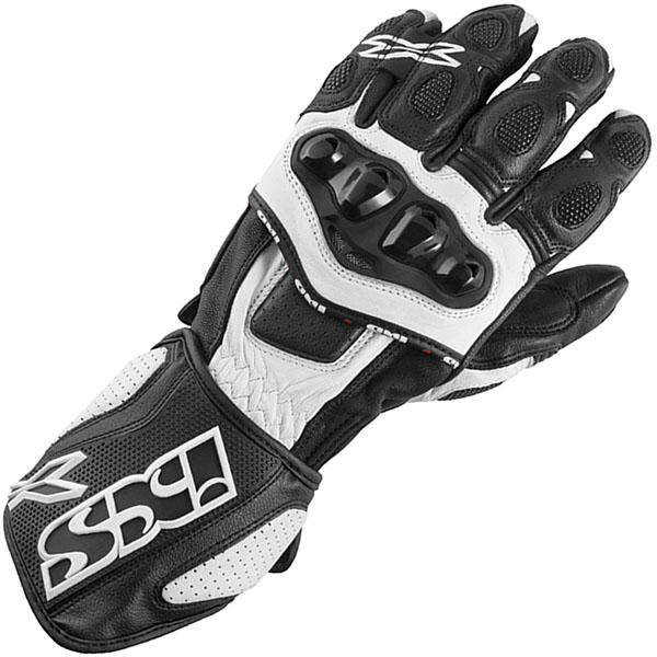 Image of iXS RS-300 Leather Gloves - Black / White