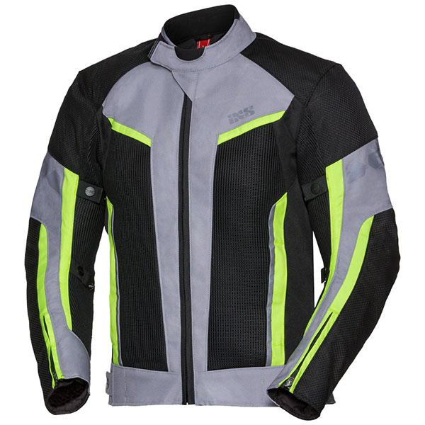 Image of iXS Sport Jacket Ashton Air Textile Jacket - Black / Grey / Yellow