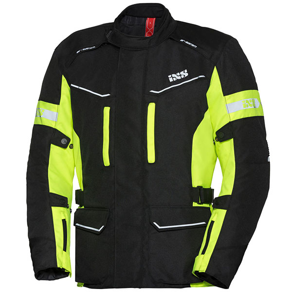 Image of iXS Evans ST Textile Jacket - Black / Fluo Yellow