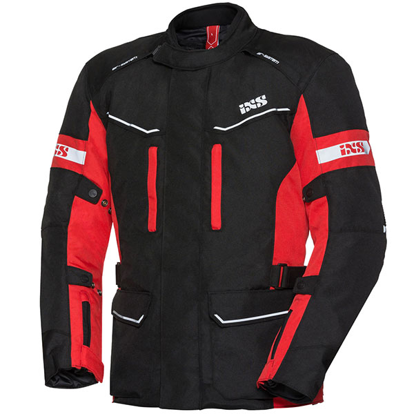 Image of iXS Evans ST Textile Jacket - Black / Red