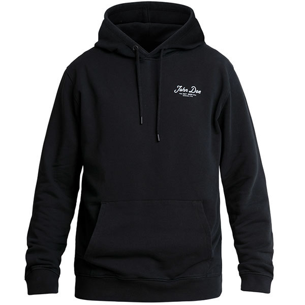 John Doe Hoodie - JD Lettering Black - FREE UK DELIVERY
