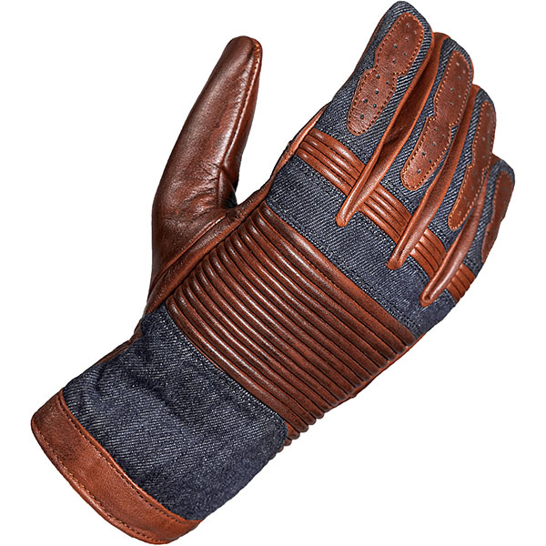Image of John Doe Durango Leather Gloves - Brown / Jeans