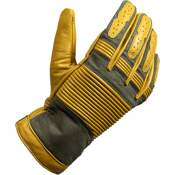 Image of John Doe Durango Leather Gloves - Yellow / Olive