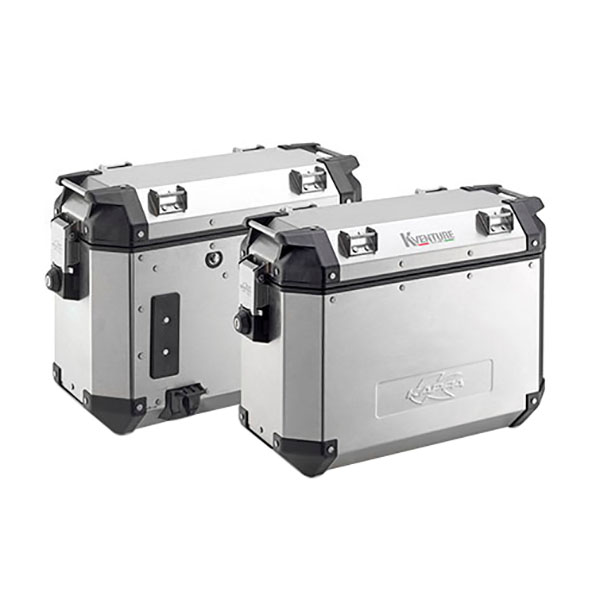 Image of Kappa K-Venture KVE37A Aluminium Panniers - 74 Litre Total Capacity