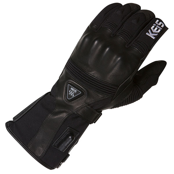 Image of Keis G601 Premium Heated Armoured Gloves - Black