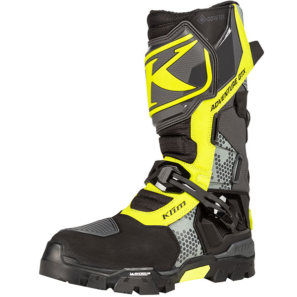 Klim Adventure Gore-Tex Boots - Asphalt / Hi-Vis - FREE UK DELIVERY