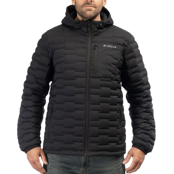 Stretch down hooded jacket outlet
