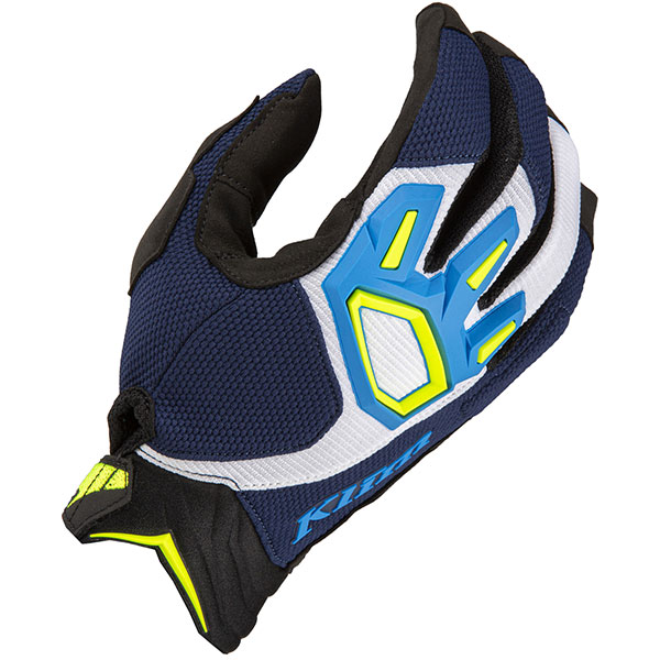 Image of Klim Dakar Textile Gloves - Kinetik Blue