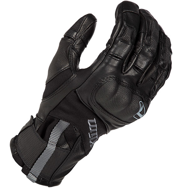 Image of Klim Adventure Gore-Tex Short Leather Gloves - Black