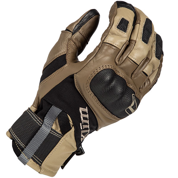 Image of Klim Adventure Gore-Tex Short Leather Gloves - Tan