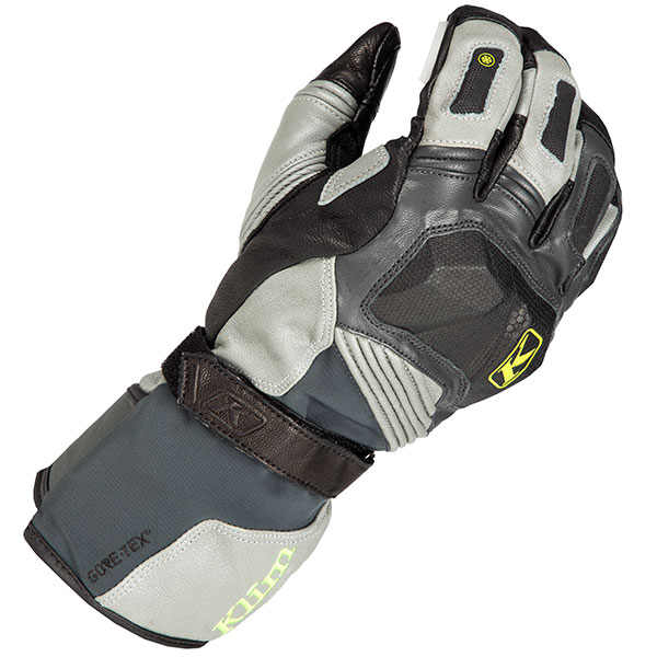 Image of Klim Badlands Gore-Tex Long Gloves - Grey