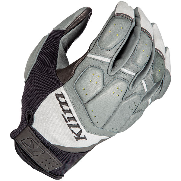 Image of Klim Dakar Pro Leather Gloves - Light Grey