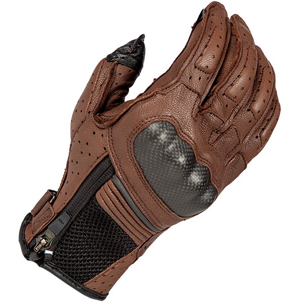 Image of Klim Induction Leather Gloves - Brown