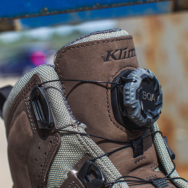 Klim Outlander Gore Tex Leather Boots Chocolate Brown FREE UK DELIVERY