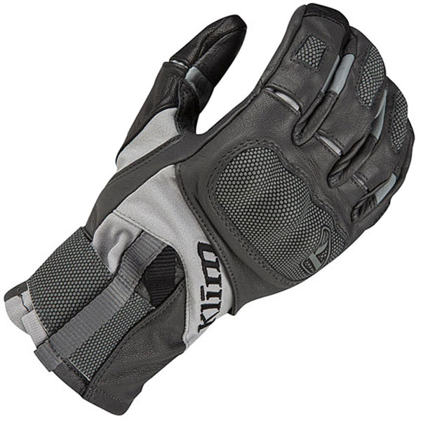 Image of Klim Adventure Gore-Tex Short Leather Gloves - Asphalt