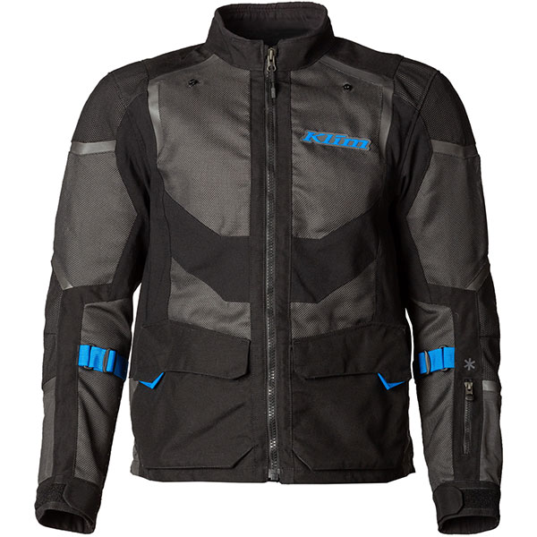 Image of Klim Baja S4 Textile Jacket - Black / Kinetik Blue