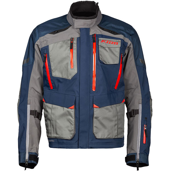 Image of Klim Carlsbad Gore-Tex CE Textile Jacket - Navy Blue / Redrock