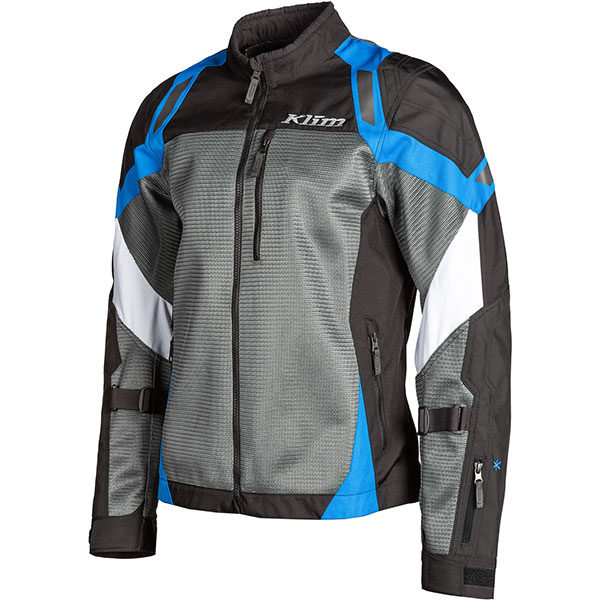 Image of Klim Induction Textile Jacket - Grey / Kinetik Blue