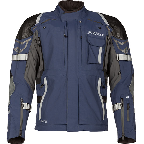 Klim Kodiak Gore-Tex Textile Jacket - Navy Blue / Monument Grey review ...