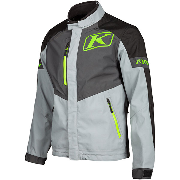 Image of Klim Traverse Gore-Tex CE Textile Jacket - Grey / Electrik Gecko