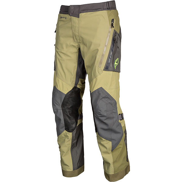 Image of Klim Badlands Pro Gore-Tex Textile Trousers - Sage / Hi-Viz