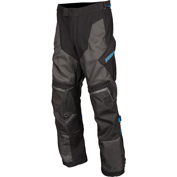 Image of Klim Baja S4 Textile Trousers - Black / Kinetik Blue