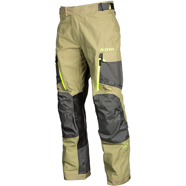 Image of Klim Carlsbad Gore-Tex CE Textile Trousers - Sage / Hi Viz