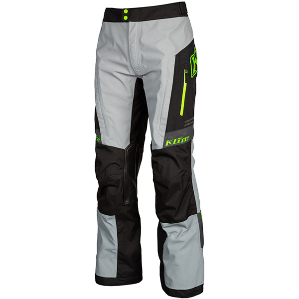 Image of Klim Traverse Gore-Tex CE Textile Trousers - Grey / Electrik Gecko