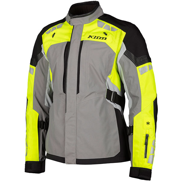 Klim GoreTex Latitude Textile Jacket Grey / Fluo Yellow FREE UK