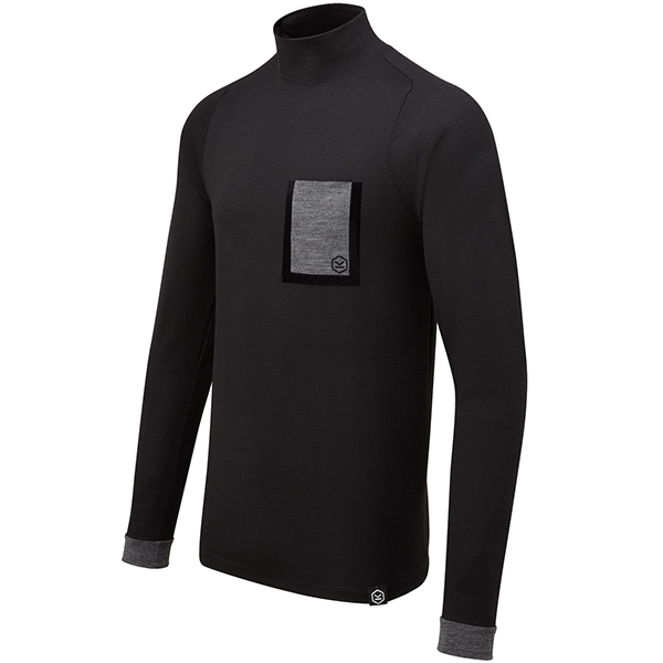 Knox Dry Inside Joseph Turtleneck Sport Men Black Base Layer Top Long Sleeve New 