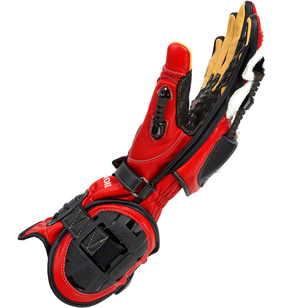 Knox Handroid Glove Mechanical Exoskeleton Motorcycle Motorbike Red eBay